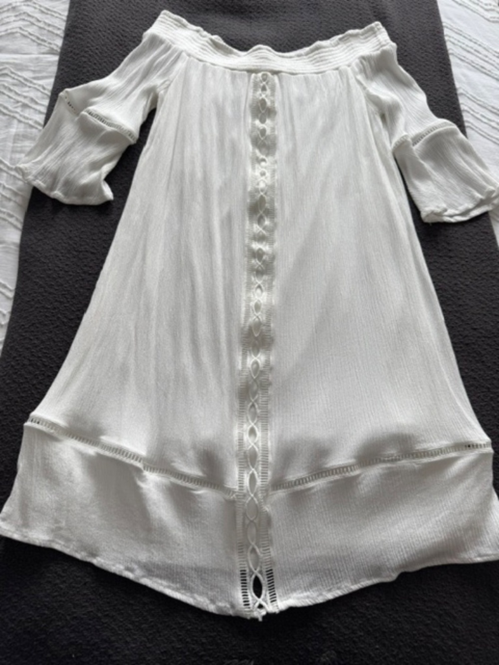 OFF-SHOULDER DRESS - WHITE - Size M